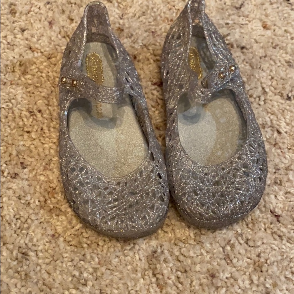 Mini Melissa Campana Silver Toddler Jellies